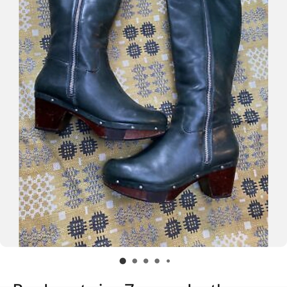 Green Leather Boots